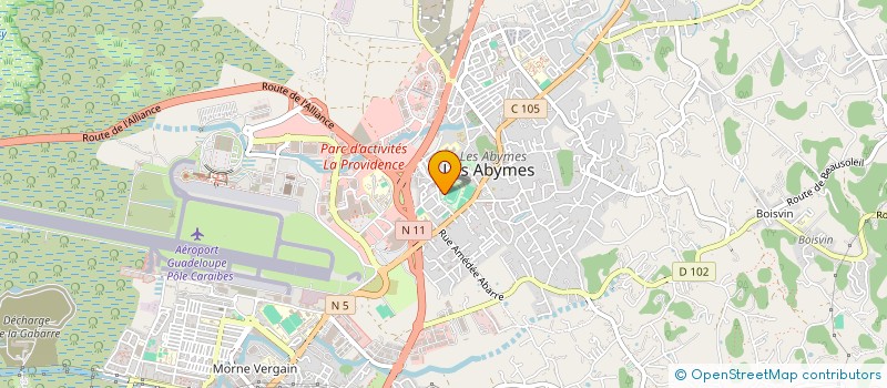 localisation de l'entreprise MJS POSE ALU à LES ABYMES