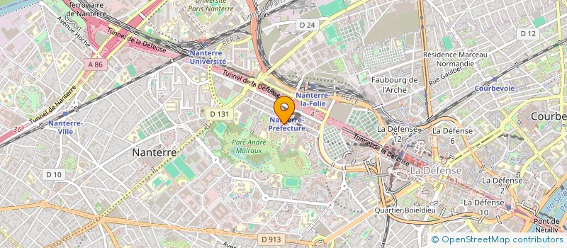 localisation de l'entreprise MJS SECURITY à NANTERRE