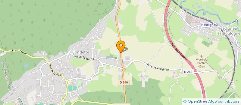 localisation de l'entreprise MJT 62  CONDETTE