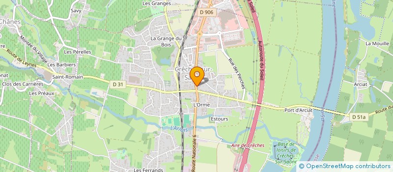 localisation de l'entreprise MJT AUTOBIZ  CRECHES-SUR-SAONE