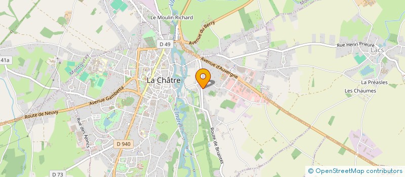 localisation de l'entreprise MJU à LA CHATRE