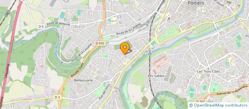 localisation de l'entreprise MJV PROMOTION à POITIERS