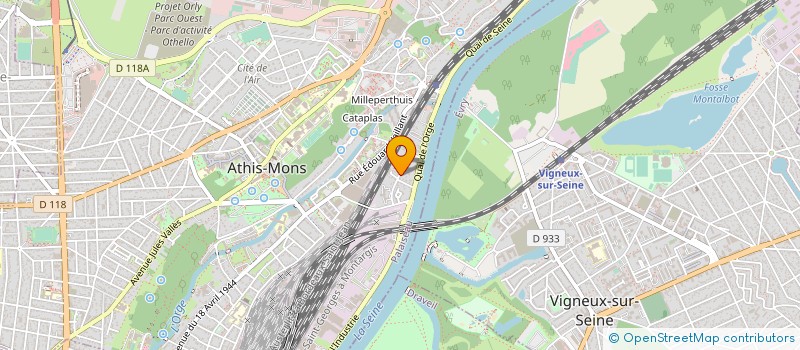 localisation de l'entreprise MJV SOLUTIONS à ATHIS-MONS