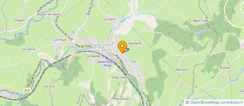 localisation de l'entreprise MJYP LES OLIVIERS  SAINT-VICTOR-SUR-RHINS