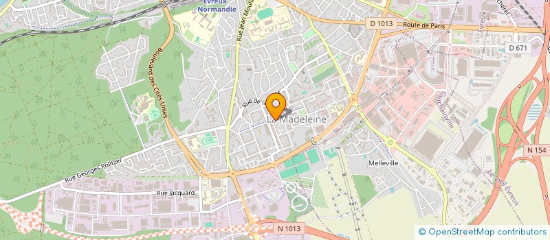 localisation de l'entreprise MK à EVREUX