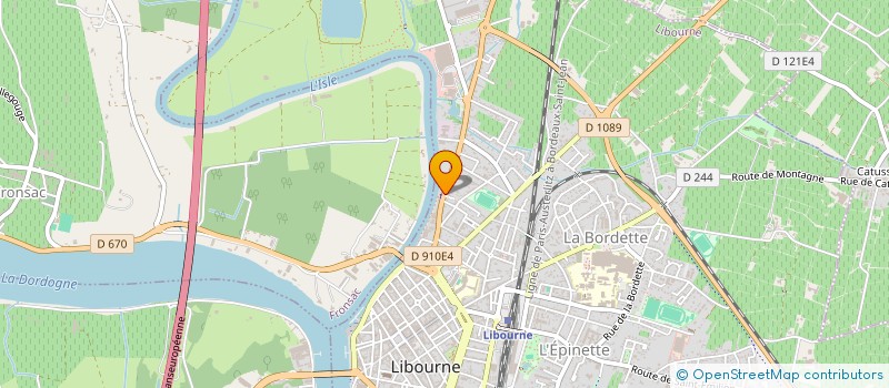 localisation de l'entreprise MK  LIBOURNE