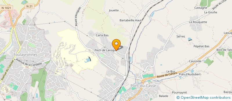 localisation de l'entreprise MK à PONT-DU-CASSE