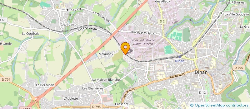 localisation de l'entreprise MK  QUEVERT