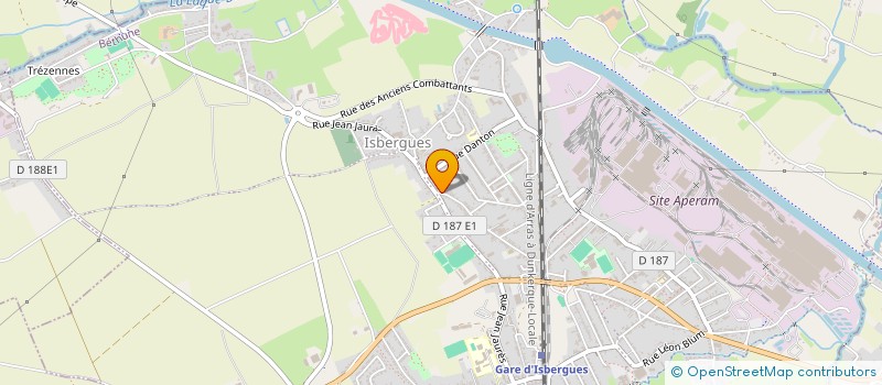 localisation de l'entreprise MK  ISBERGUES