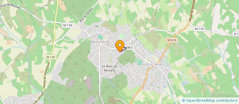 localisation de l'entreprise MK  RESTINCLIERES