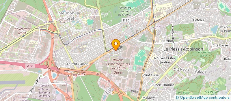 localisation de l'entreprise MK  CLAMART