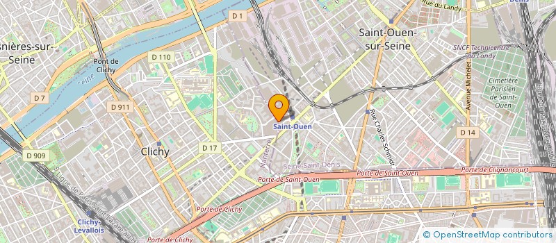 localisation de l'entreprise MK AMENAGEMENT & RENOVATION à SAINT-OUEN-SUR-SEINE