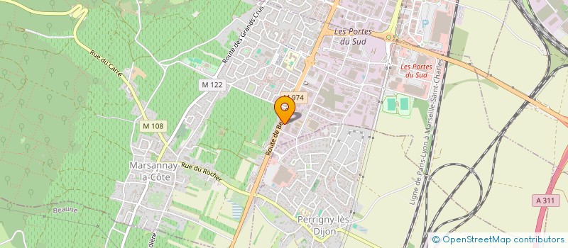 localisation de l'entreprise MK AUTO 21 à MARSANNAY-LA-COTE
