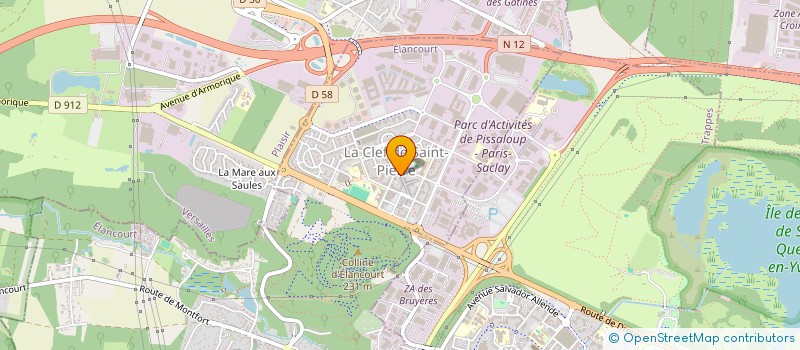 localisation de l'entreprise MK AUTO  ELANCOURT