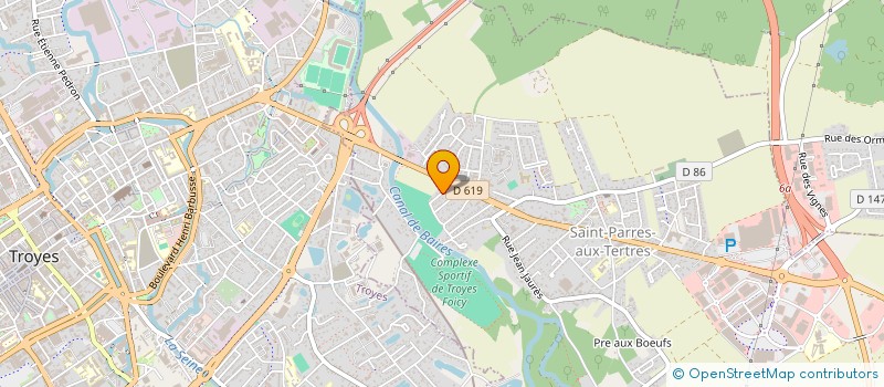 localisation de l'entreprise MK-AUTO  SAINT-PARRES-AUX-TERTRES