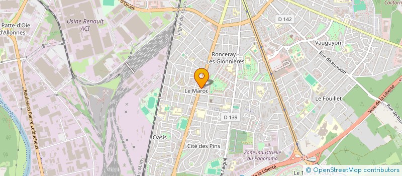 localisation de l'entreprise MK AUTO PIECES  LE MANS