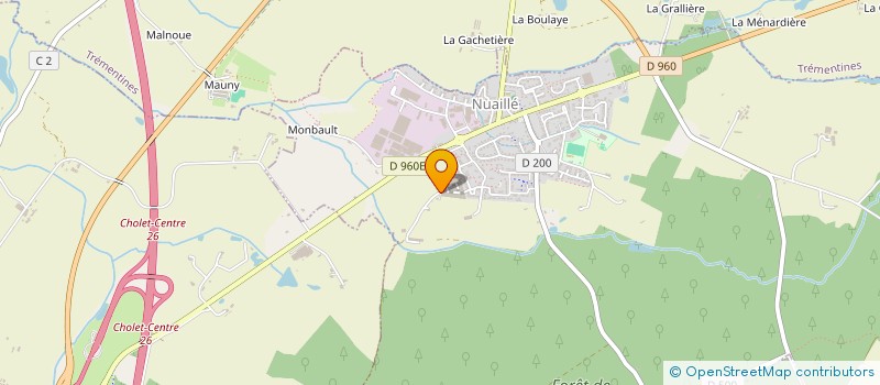 localisation de l'entreprise MK AUTO PIECES EXPORT  NUAILLE