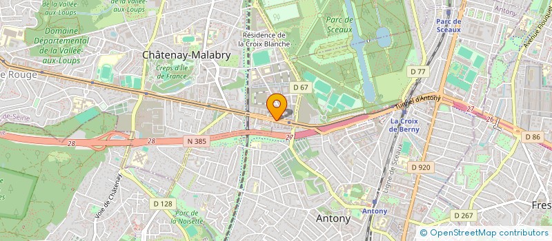 localisation de l'entreprise MK AUTOS à CHATENAY-MALABRY