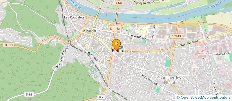 localisation de l'entreprise MK AUTOS  ELBEUF