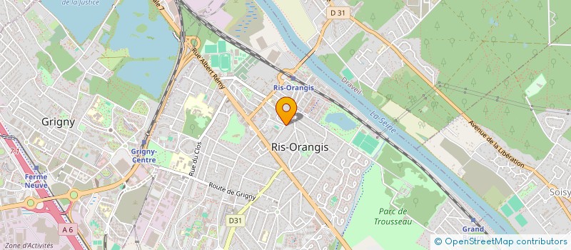 localisation de l'entreprise MK BARBER  RIS-ORANGIS