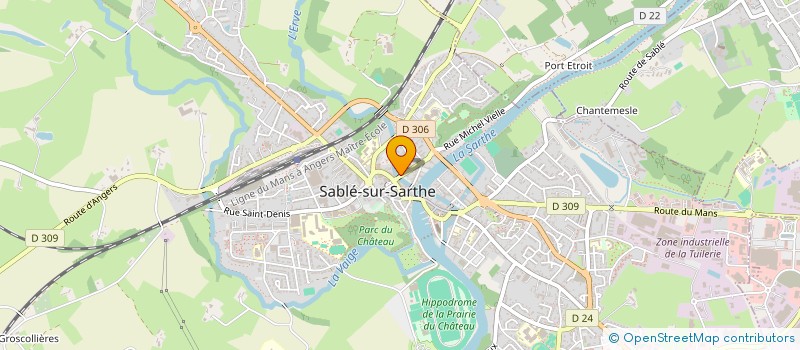 localisation de l'entreprise MK BARBER SHOP  SABLE-SUR-SARTHE