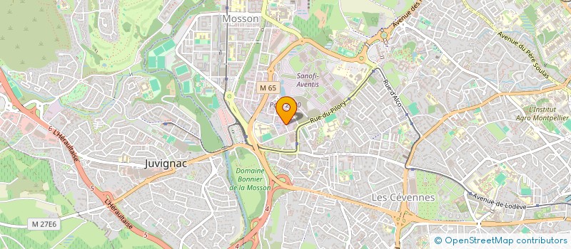 localisation de l'entreprise MK-BAT à MONTPELLIER