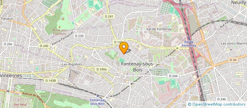 localisation de l'entreprise MK BAT & RENOVATION à FONTENAY-SOUS-BOIS