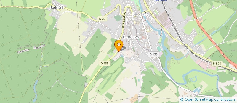 localisation de l'entreprise MK BATI  BACCARAT