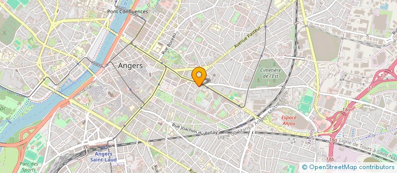 localisation de l'entreprise MK BELLEFONTAINE  ANGERS