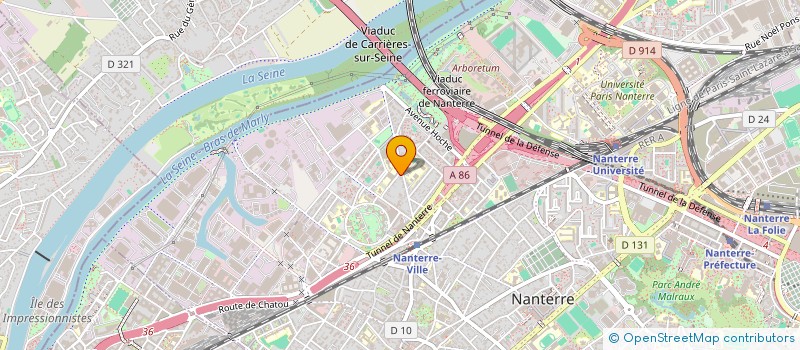 localisation de l'entreprise MK BEROS CONSULTING  NANTERRE