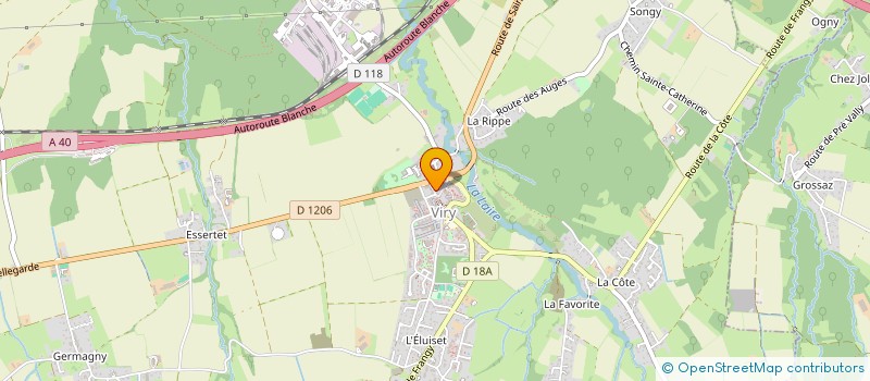 localisation de l'entreprise MK BIEN ETRE  VIRY