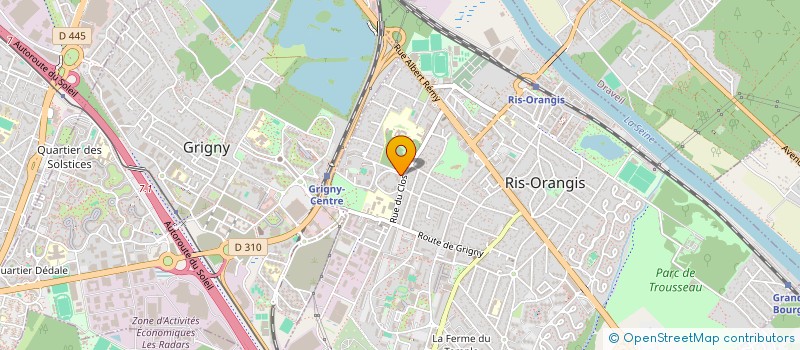 localisation de l'entreprise MK BTP  RIS-ORANGIS