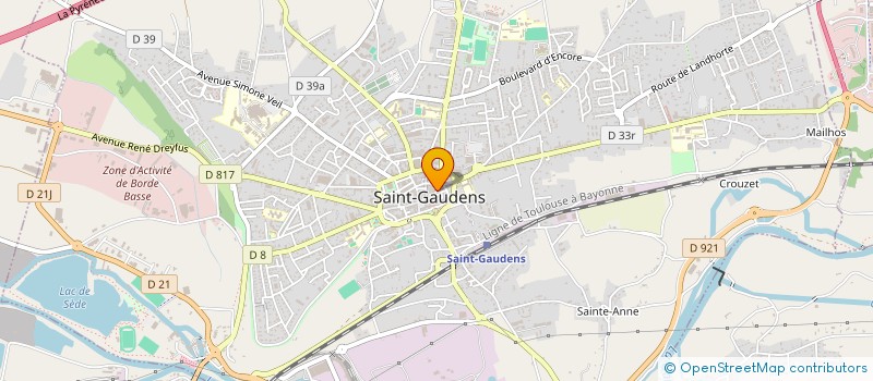 localisation de l'entreprise MK.BURGER à SAINT-GAUDENS