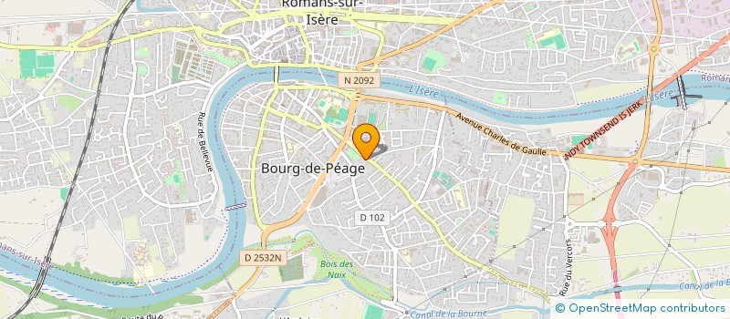 localisation de l'entreprise MK CARRELAGE  BOURG-DE-PEAGE