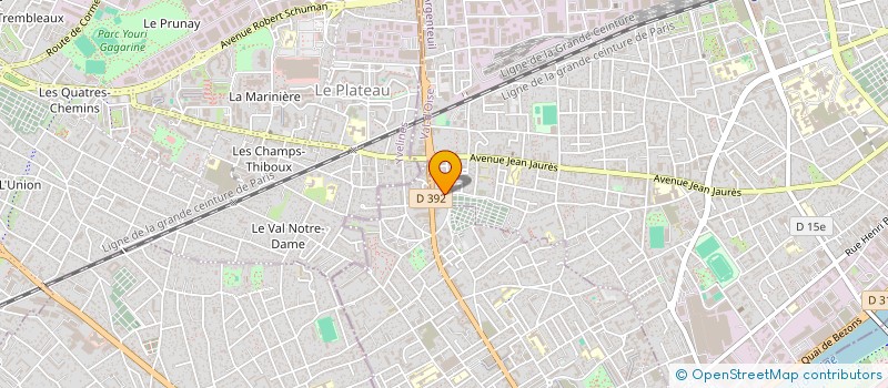 localisation de l'entreprise MK CARROSSERIE  ARGENTEUIL