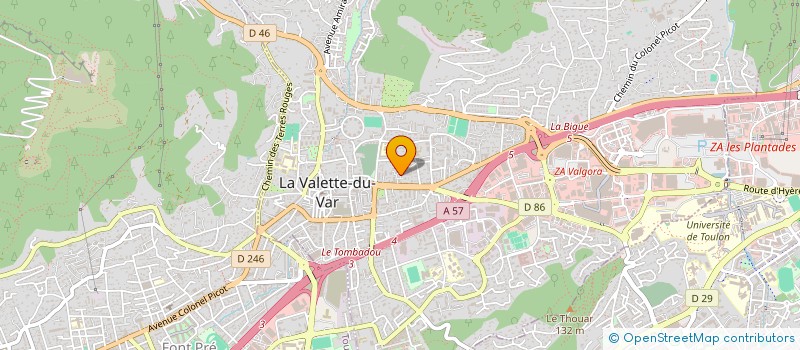 localisation de l'entreprise MK CHARPENTE 83 à LA VALETTE-DU-VAR