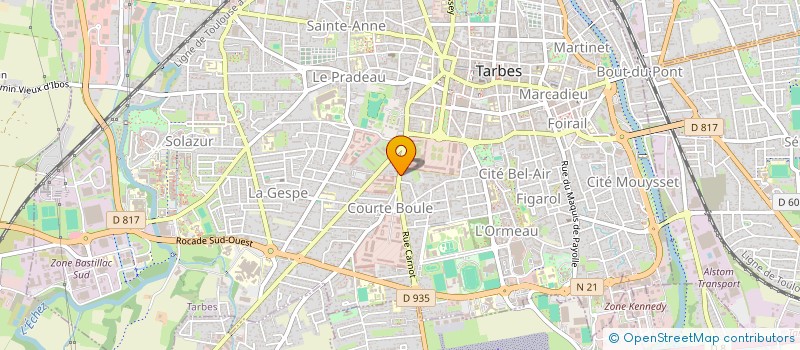 localisation de l'entreprise MK CLIM & PLOMBERIE  TARBES