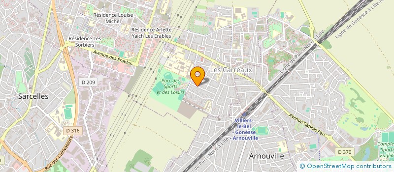 localisation de l'entreprise MK CLIM SERVICES  VILLIERS-LE-BEL