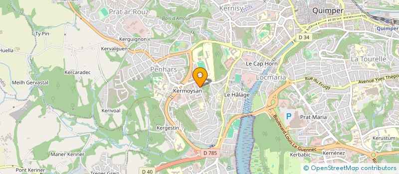 localisation de l'entreprise MK CLOISONS à QUIMPER