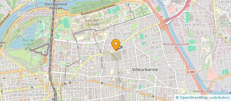 localisation de l'entreprise MK COIFFURE  VILLEURBANNE