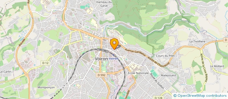 localisation de l'entreprise MK CONCEPT  VOIRON