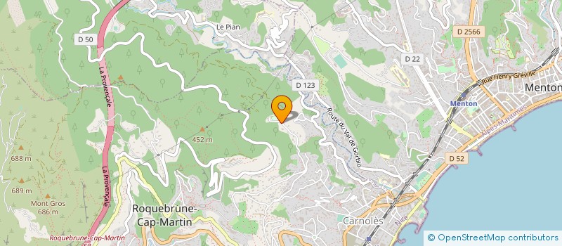 localisation de l'entreprise MK CONCEPTION à ROQUEBRUNE-CAP-MARTIN