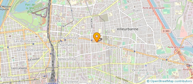 localisation de l'entreprise MK CONSEILS à VILLEURBANNE