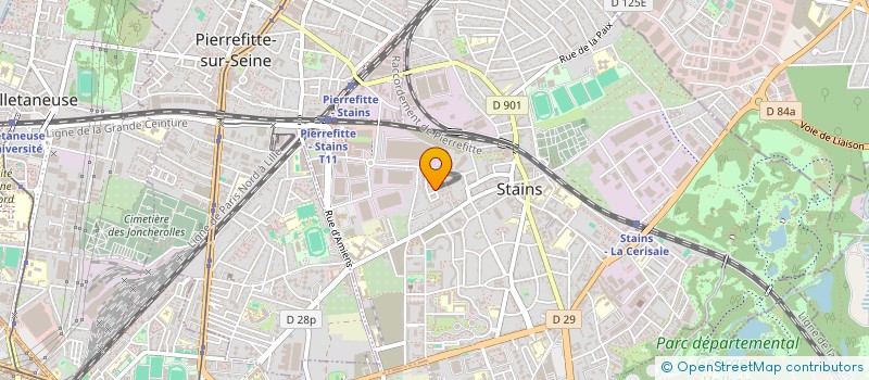 localisation de l'entreprise MK CONSULTING à STAINS