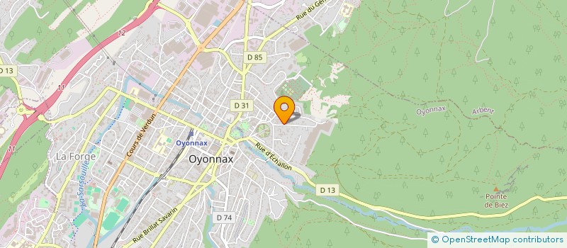 localisation de l'entreprise MK DECO  OYONNAX