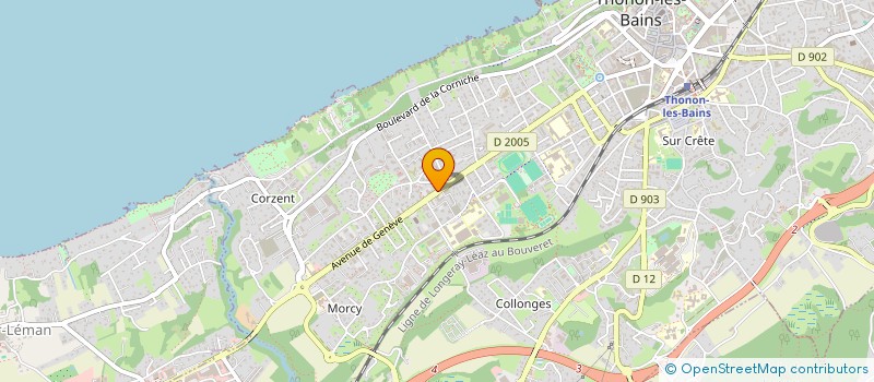localisation de l'entreprise MK'DESIGN à THONON-LES-BAINS