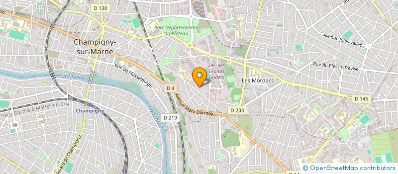 localisation de l'entreprise MK DRIVE à CHAMPIGNY-SUR-MARNE