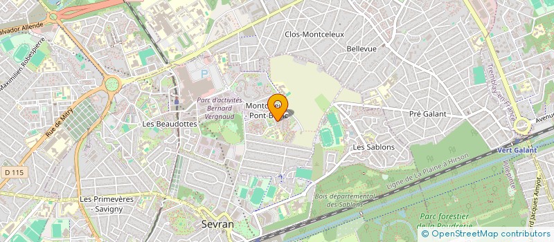 localisation de l'entreprise MK DRIVER à SEVRAN