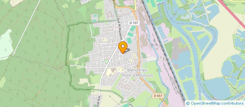 localisation de l'entreprise MK ELEC à BLENOD-LES-PONT-A-MOUSSON