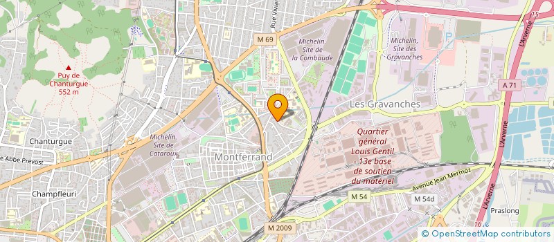 localisation de l'entreprise MK EXPERTISE à CLERMONT-FERRAND